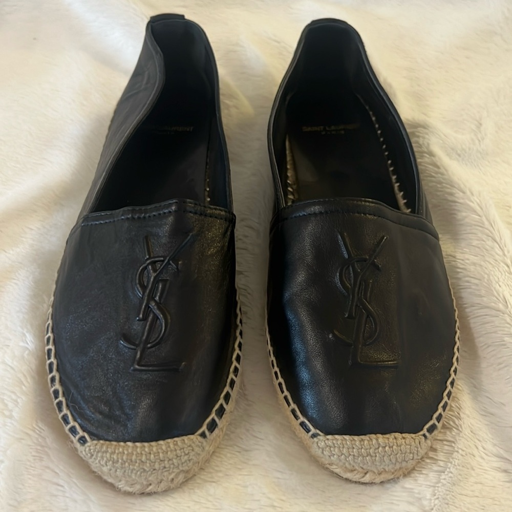 YSL leather espadrilles